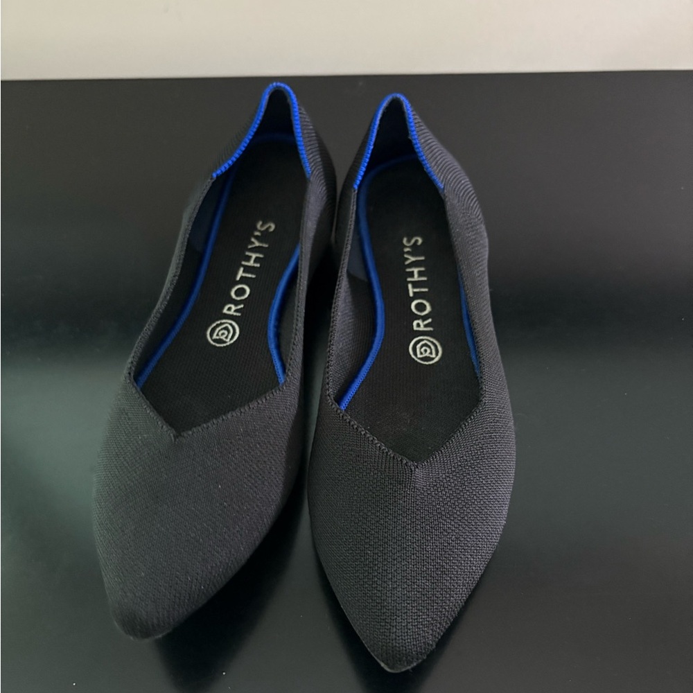 Rothy's Black Flats Stylish Comfortable Loafers